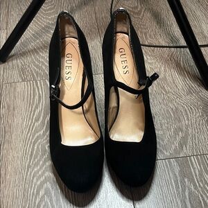 GUESS Black Mary Jane Heels